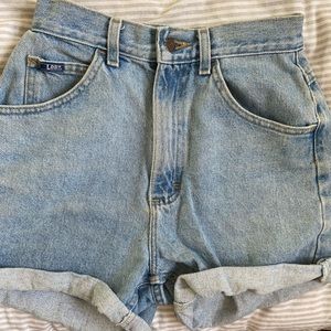 Vintage Lee denim high waisted shorts